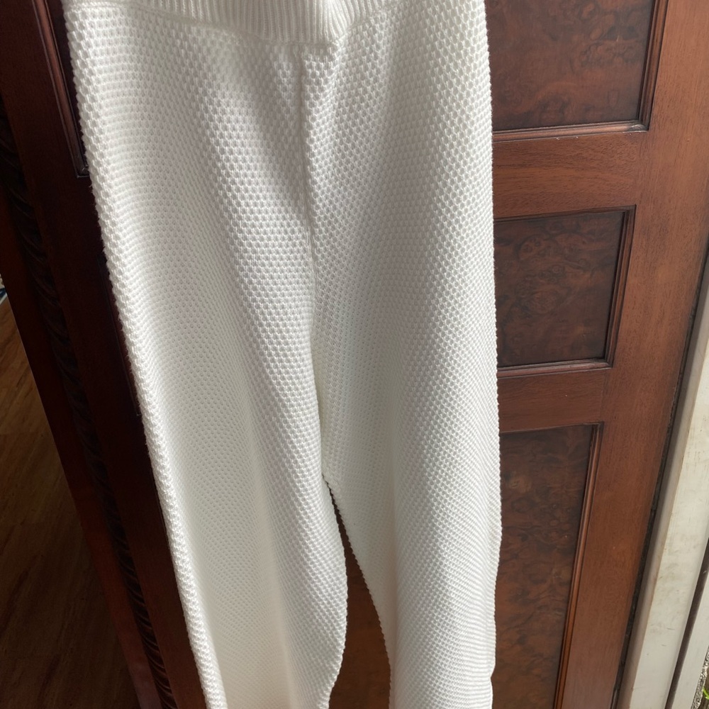 Cozy Cream Knit Pants - Picture 6 of 11